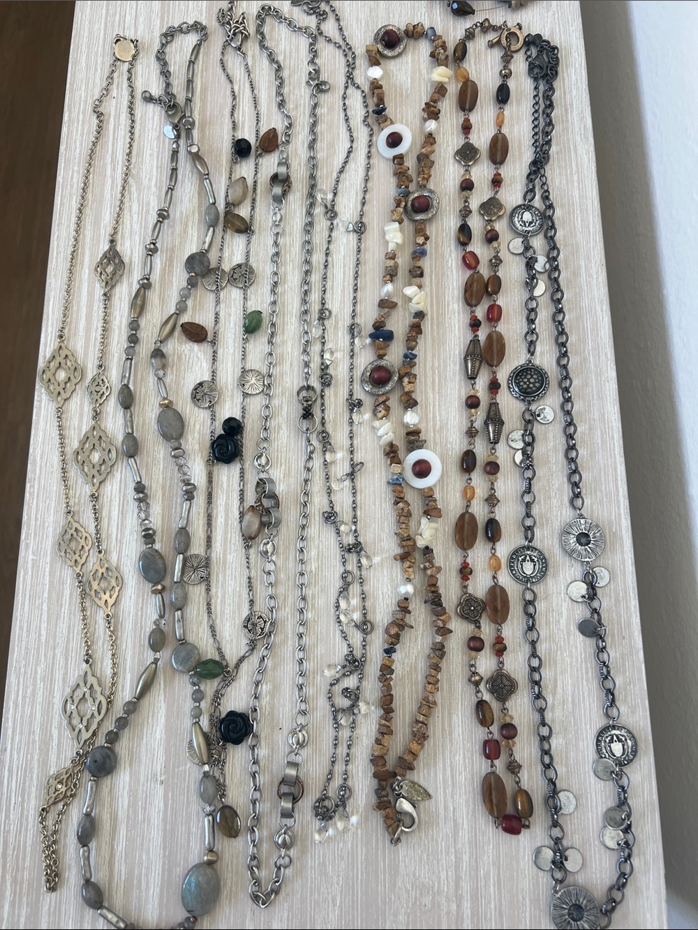 LOT OF 18 ♥️ Mixed Metal and Beaded Women's Necklaces and Bracelets